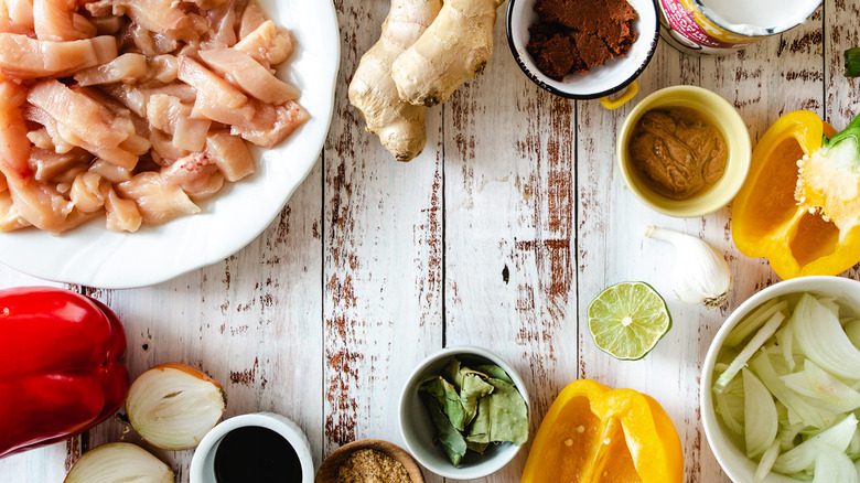 ingredients for panang curry