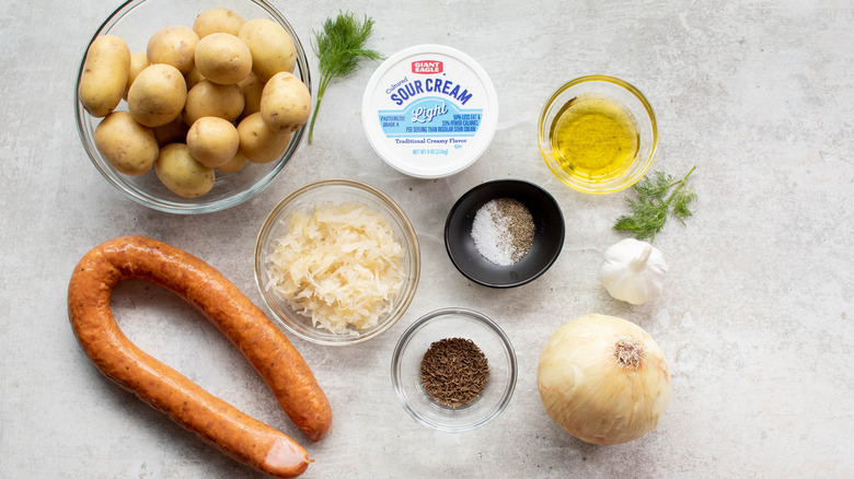 kielbasa and potatoes ingredients 