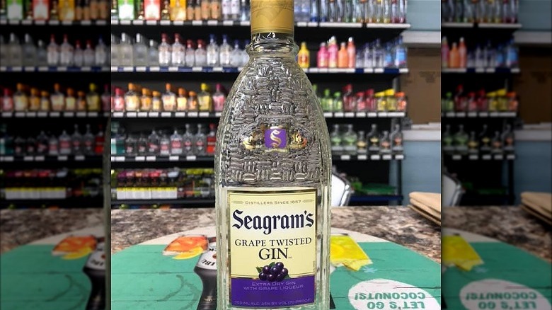 Seagram's Grape Twisted Gin bottle