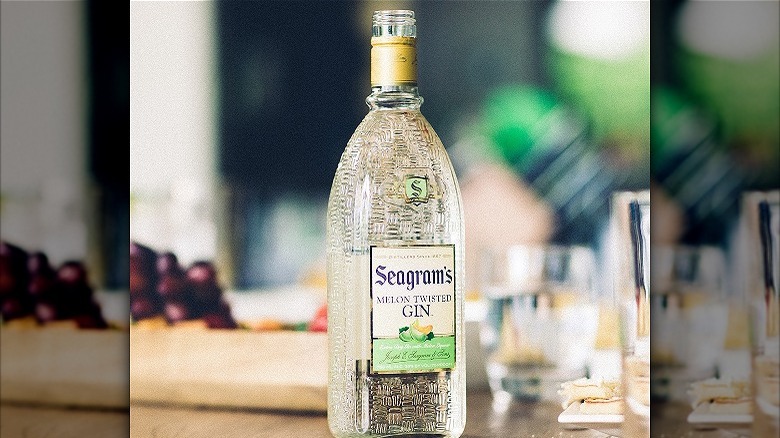 Seagram's Melon Twisted Gin bottle