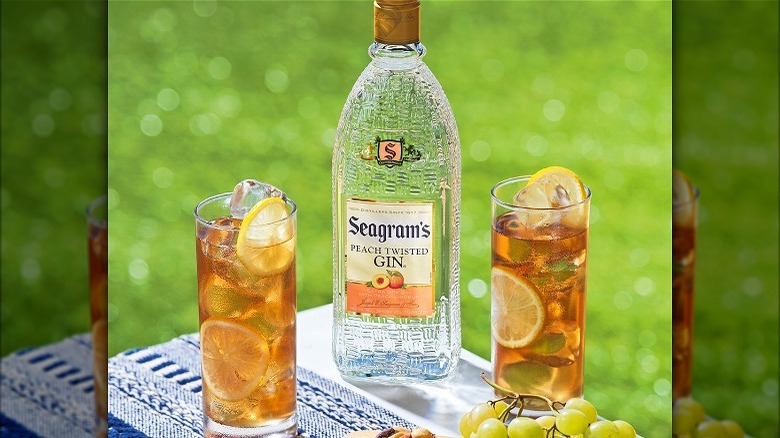 Seagram's Peach Twisted Gin bottle