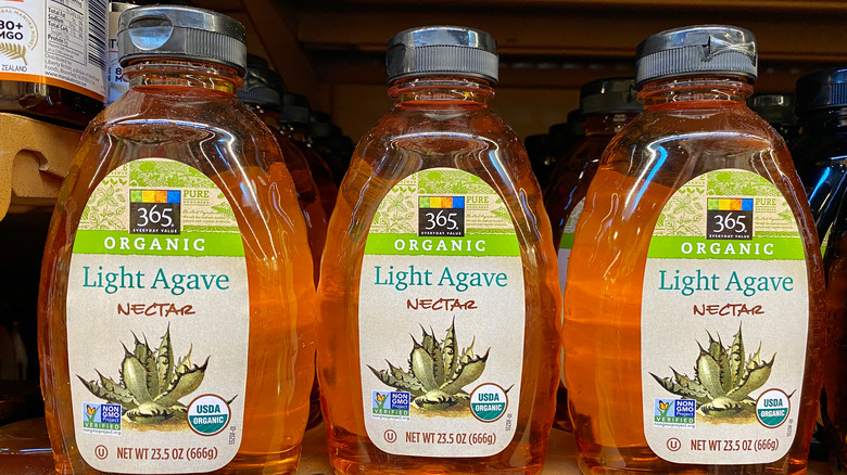 agave nectar on the shelf