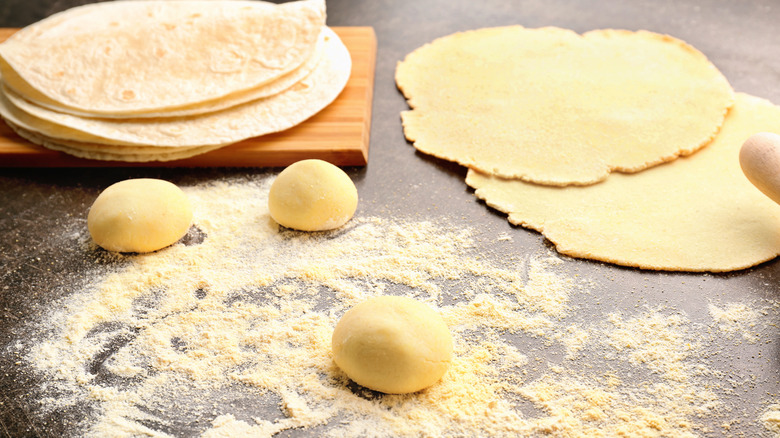 Masa harina with tortillas