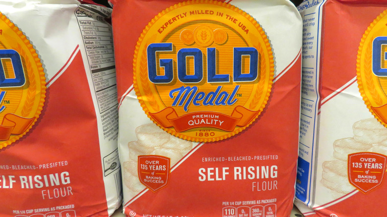 Bags of self-rising flour