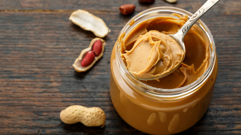 A jar of peanut butter