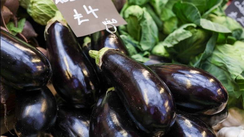 Eggplant on display