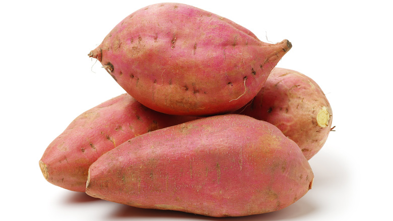 Three Sweet Potatoes in a Pile