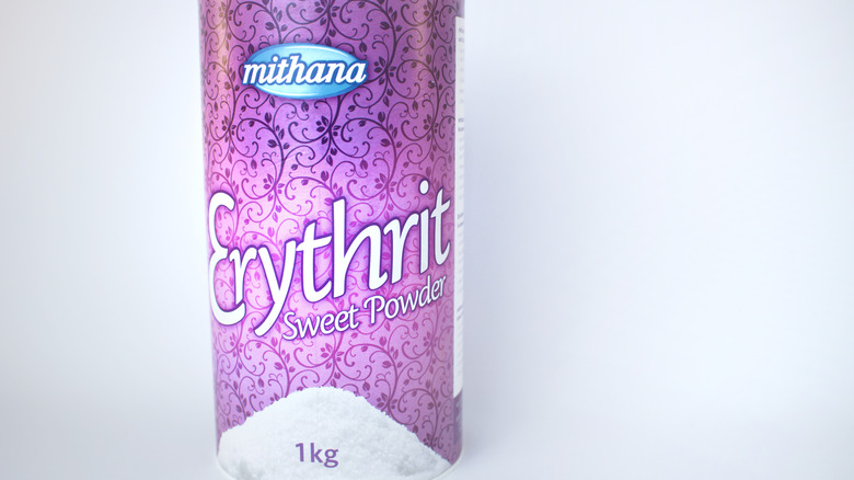 Container of Erythritol sweetener