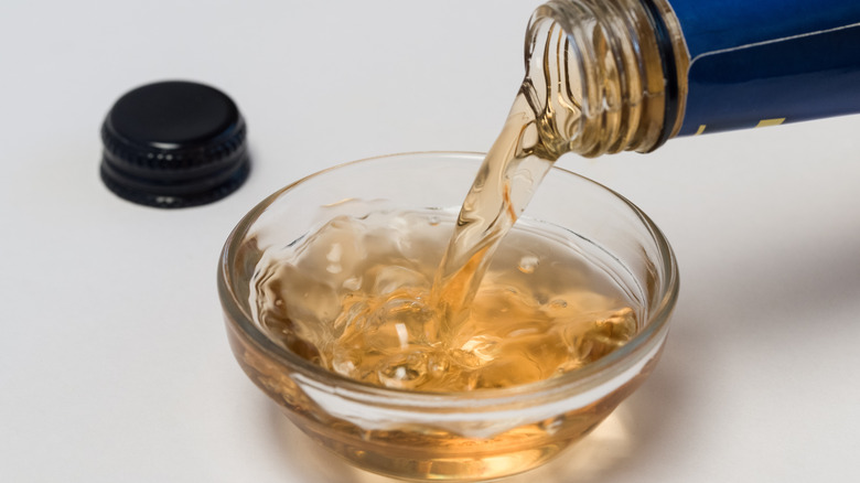 sherry vinegar in a glass bowl