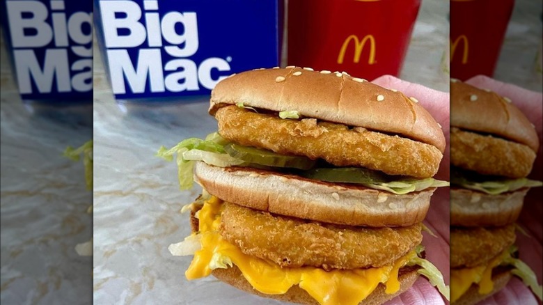 Chicken Big Mac layers