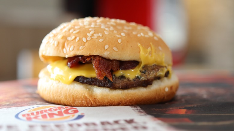 burger king bacon double cheeseburger