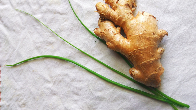 Green onion and ginger root