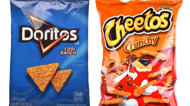 doritos cool ranch and cheetos bags