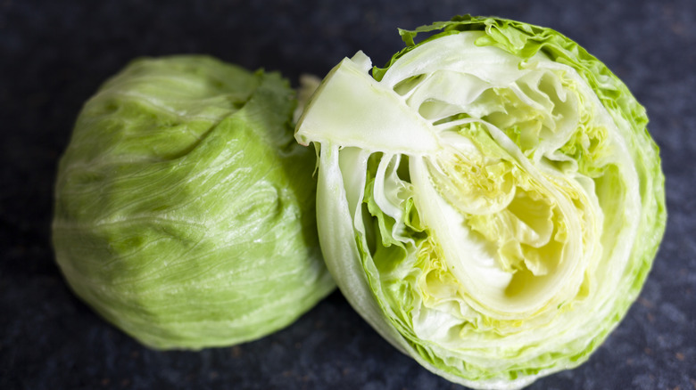 iceberg lettuce head