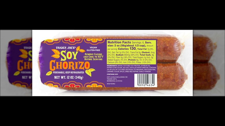 Trader Joe's Soy Chorizo