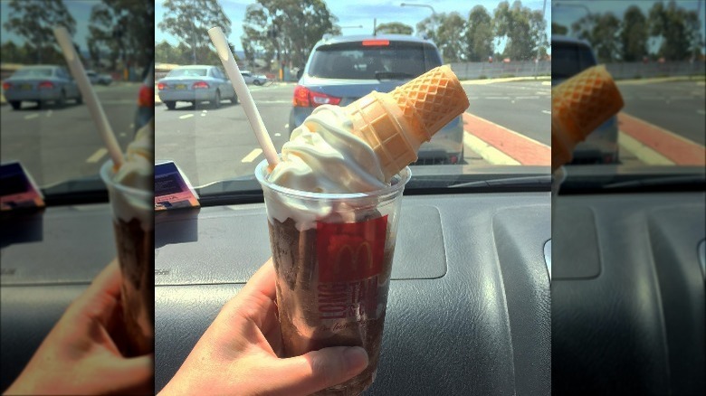 Hacked McDonald's ice cream float