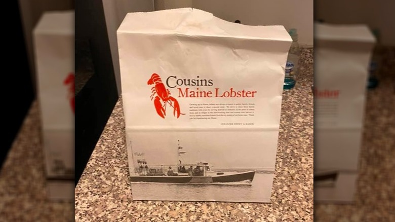 Cousins Maine Lobster to-go bag