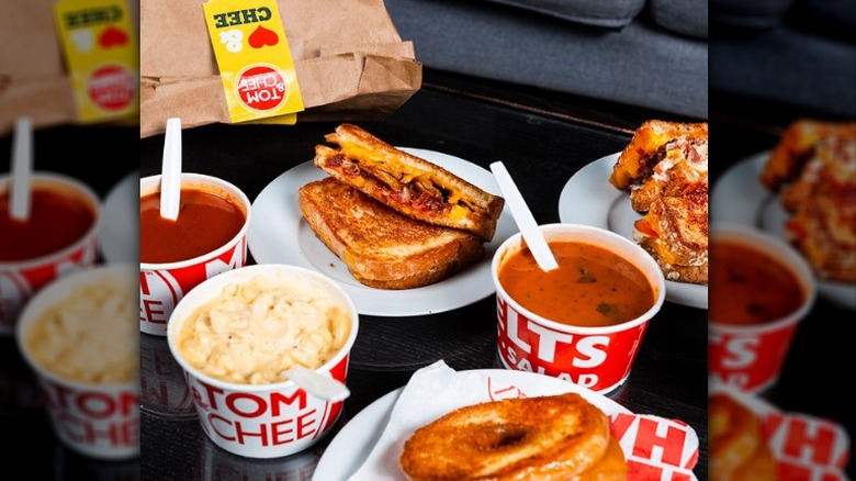 Tom & Chee grilled cheese and soup