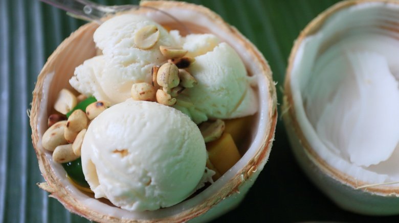 Coconut ice cream