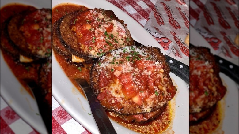 eggplant parmigiana from Buca di Beppo