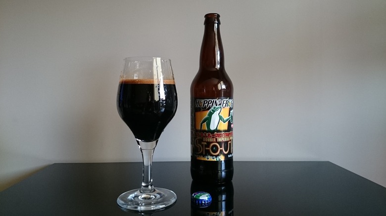Imperial stout in glass
