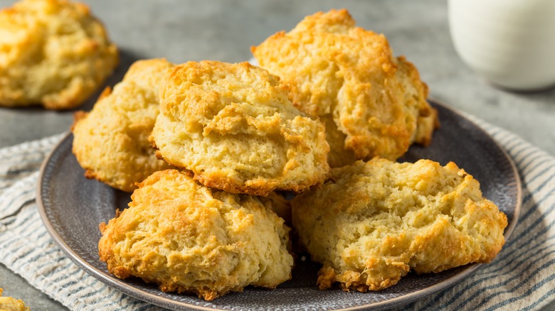 pile of drop biscuits