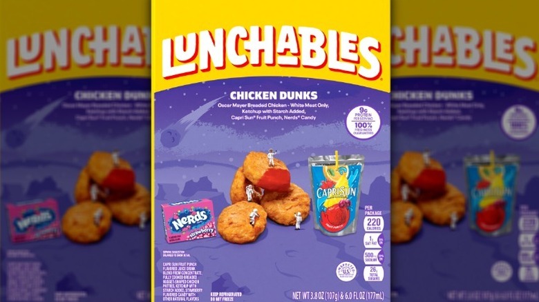 Front of Lunchables chicken dunks package