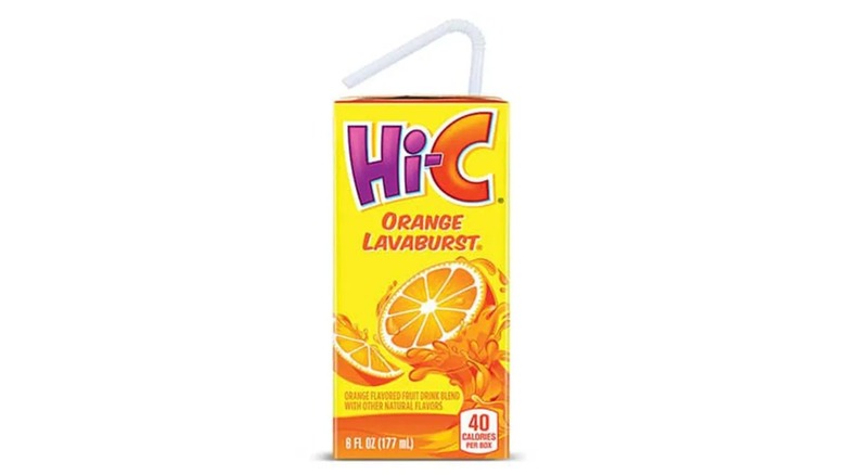 Hi-C orange juice box