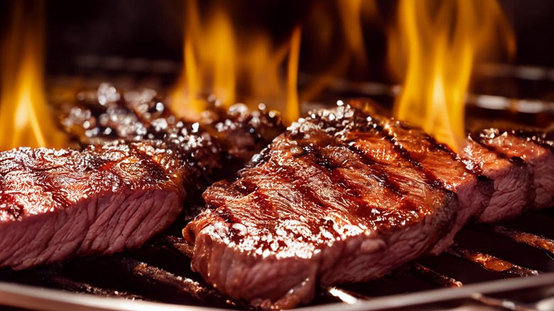 grilling steak