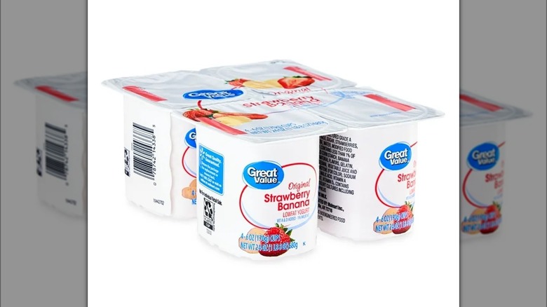 Great Value Strawberry Banana yogurt