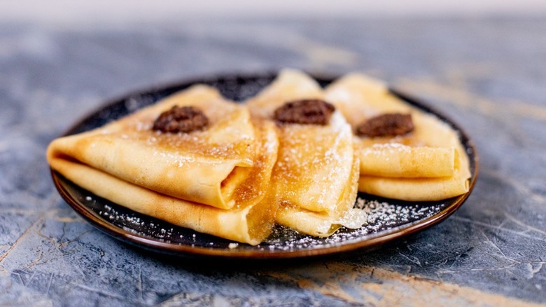 plate of crepes