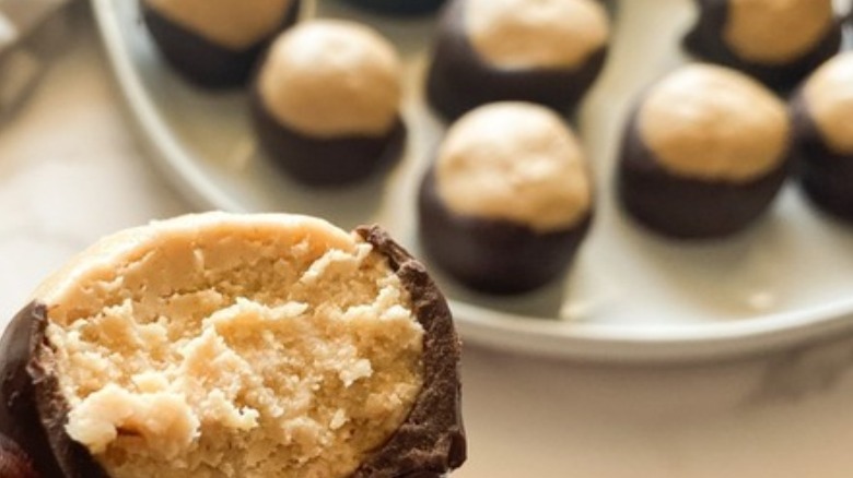 buckeye candies on plate