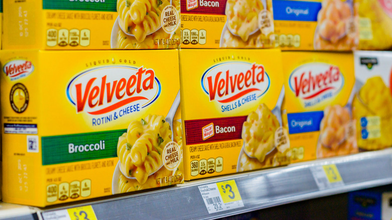 Velveeta products on shelf