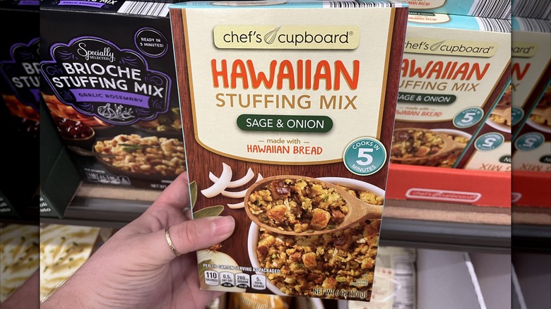 Hawaiian stuffing mix from Aldi