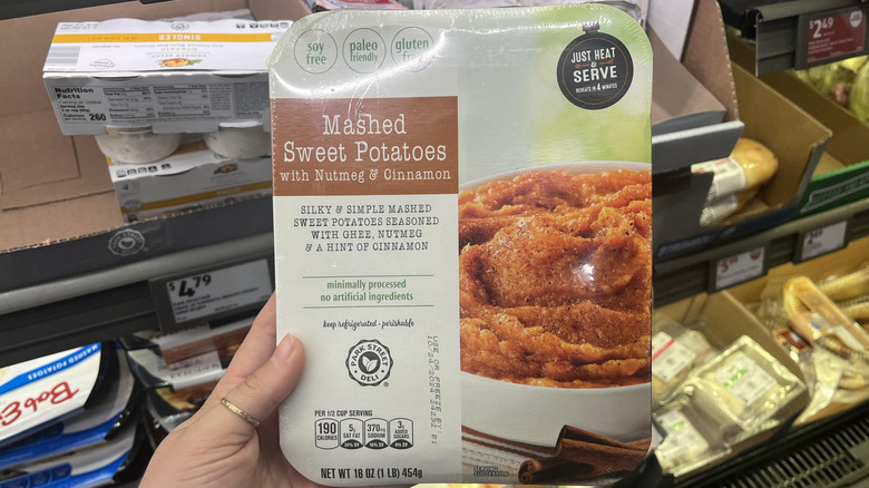 packaged mashed sweet potatoes