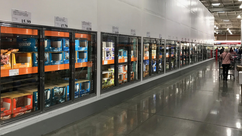 Costco freezer aisle