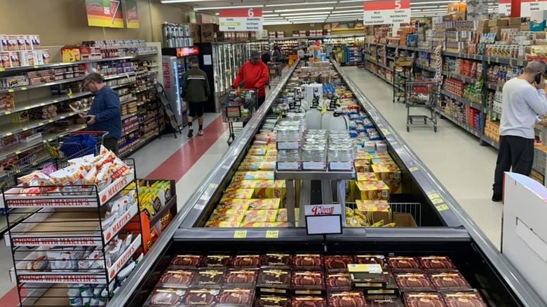 Grocery Outlet freezer section 