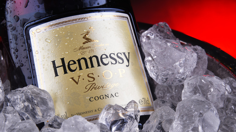 bottle of Hennessy cognac