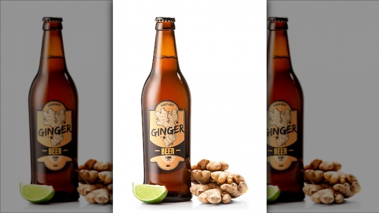 ginger beer with fresh ginger