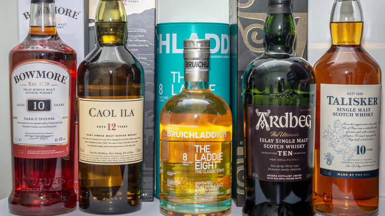 selection of scotch whiskies