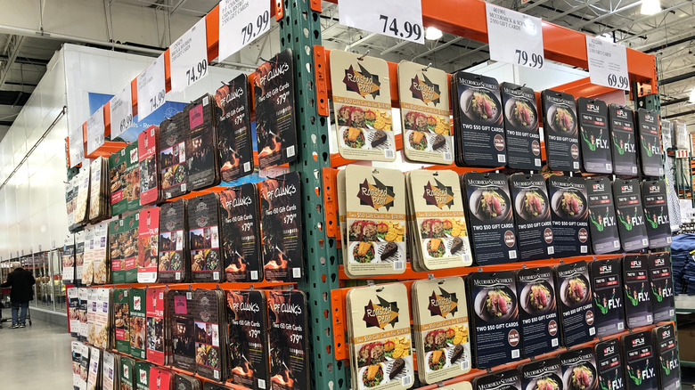 Gift cards at Costco