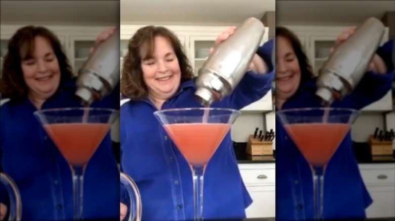 Ina Garten pouring giant cosmo