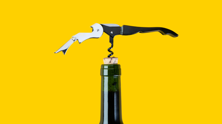 Bottle and wine opener