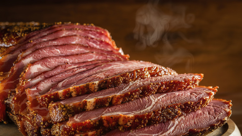 steaming deli meat