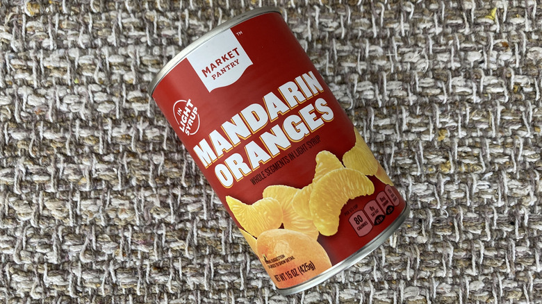 can of Market Pantry mandarin oranges