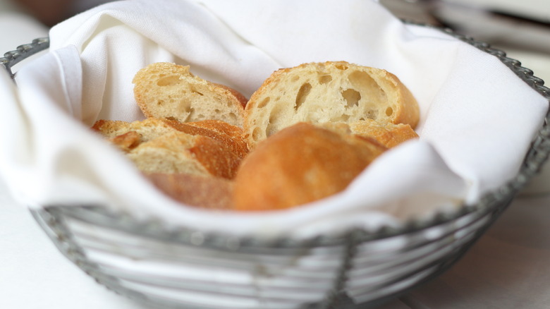 A basket of sourdough