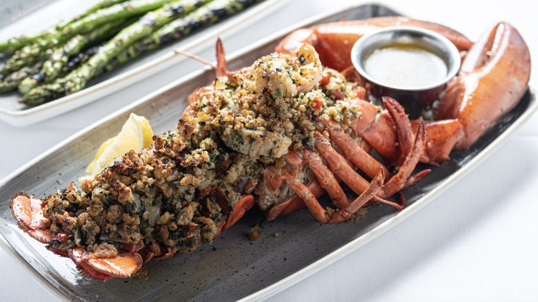 Legal Sea Foods stuffed lobster