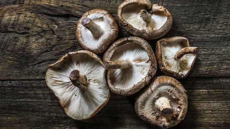 fresh shiitake mushrooms