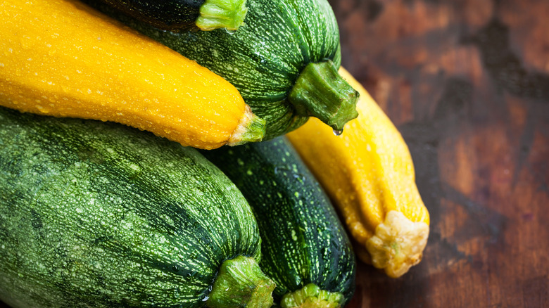 mix of fresh summer squash