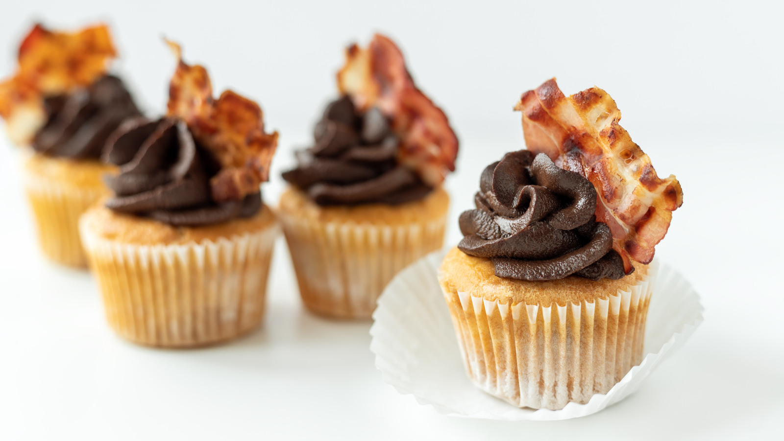 Candied Bacon-Sweet Potato Cupcakes